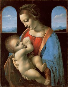 The Litta Madonna, c.1490 (panelden aktarılan tuval üzerine tempera)